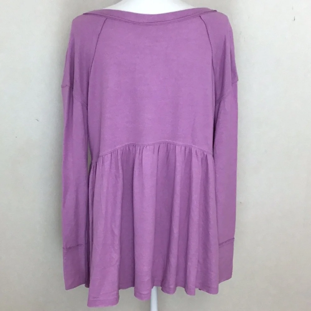 NWT FREE PEOPLE Forever Your Girl Babydoll Tee - Picture 6 of 8